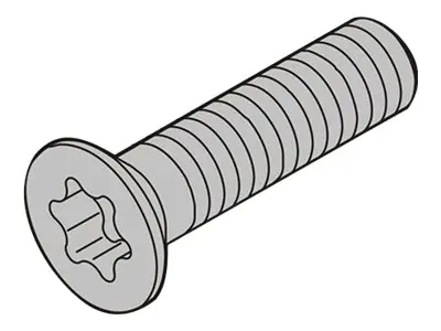 SCHROFF EuropacPRO - Schraubensatz (M4) - 1 cm 24566106