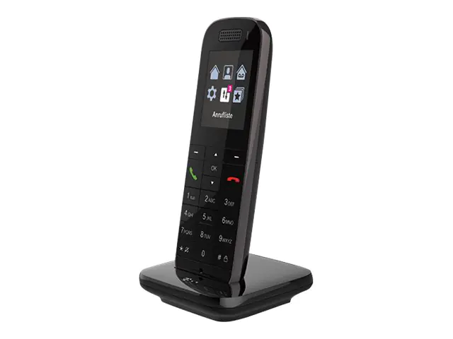 Telekom Speedphone 52 - Schnurloses Erweiterungshandgerät - mit Bluetooth-Schnittstelle - DECT\CAT-iq - Schwarz