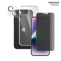 PanzerGlass - 3-in-1 Sichtschutzpaket - Schutzhülle für Mobiltelefon - Thermoplastisches Polyurethan (TPU) - für Apple iPhone 14 Plus