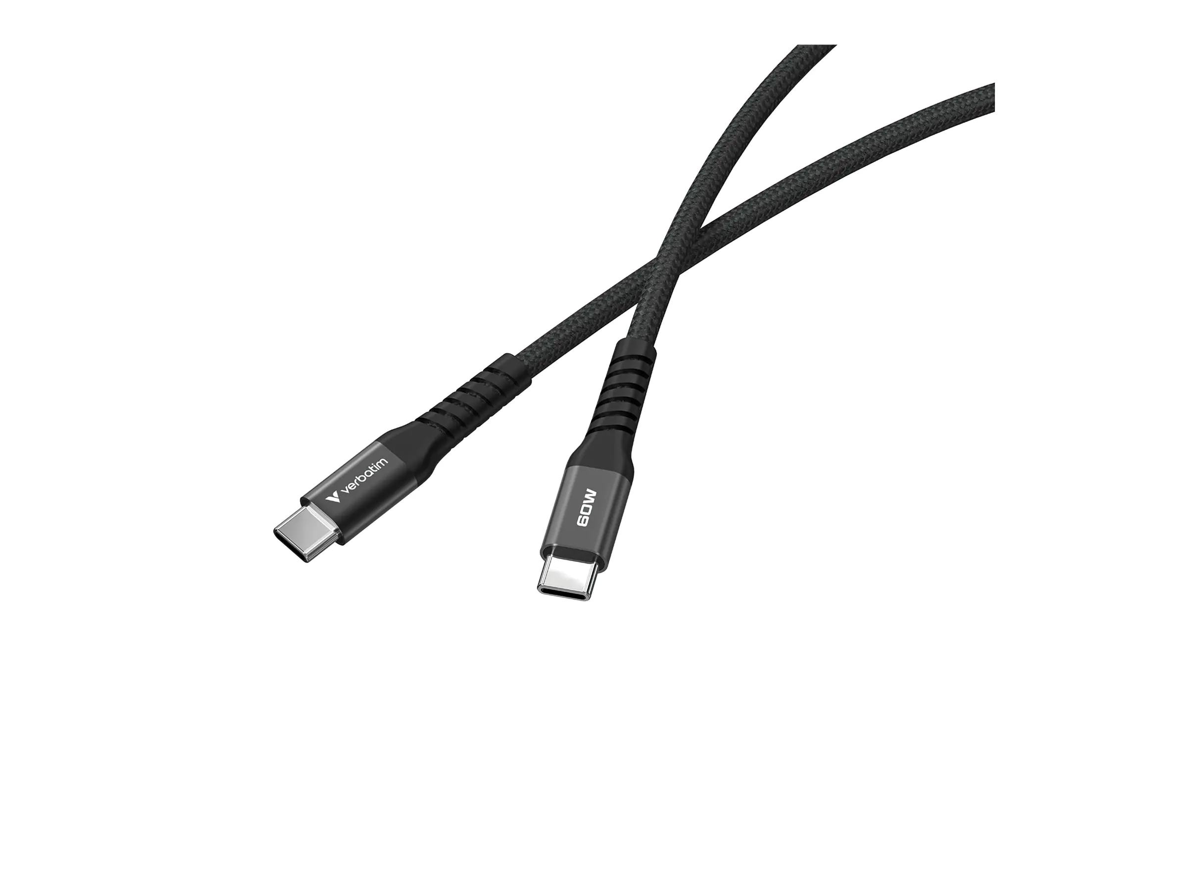 Verbatim Sync and Charge - USB-C / Netzkabel - 24 pin USB-C (M) zu 24 pin USB-C (M) - 1.2 m - Schwarz