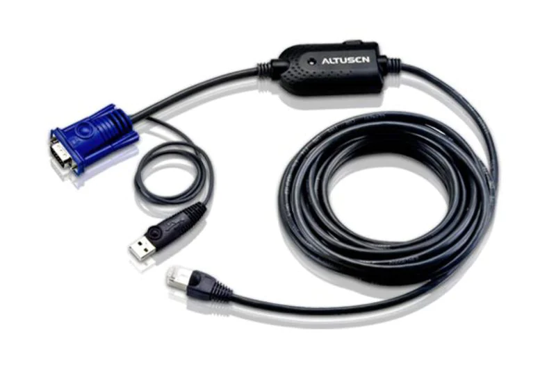 ATEN KA7970 USB KVM Adapter Cable (CPU Module) - Tastatur- / Video- / Maus- (KVM-) Kabel - RJ-45 (M) zu USB, HD-15 (VGA) (M)