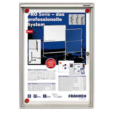 Franken Schaukasten X-tra! Line FSA1 für 1x DIN A4 Aluminium