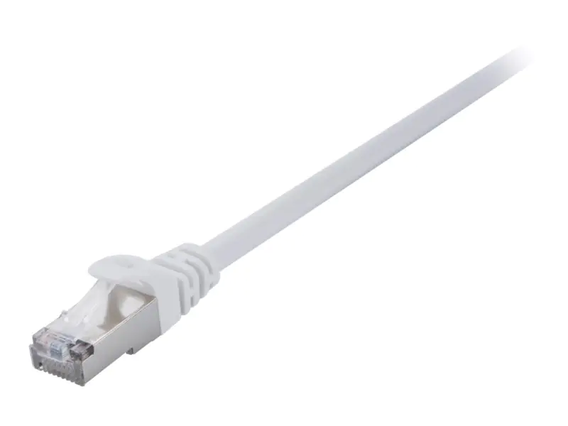 V7 - Patch-Kabel - RJ-45 (M) zu RJ-45 (M) - 50 cm - 6 mm - SFTP - CAT 7 - halogenfrei, ohne Haken - weiß