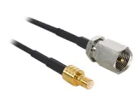 Delock - Antennenadapter - SMB weiblich zu FME männlich - 12.5 cm - Schwarz