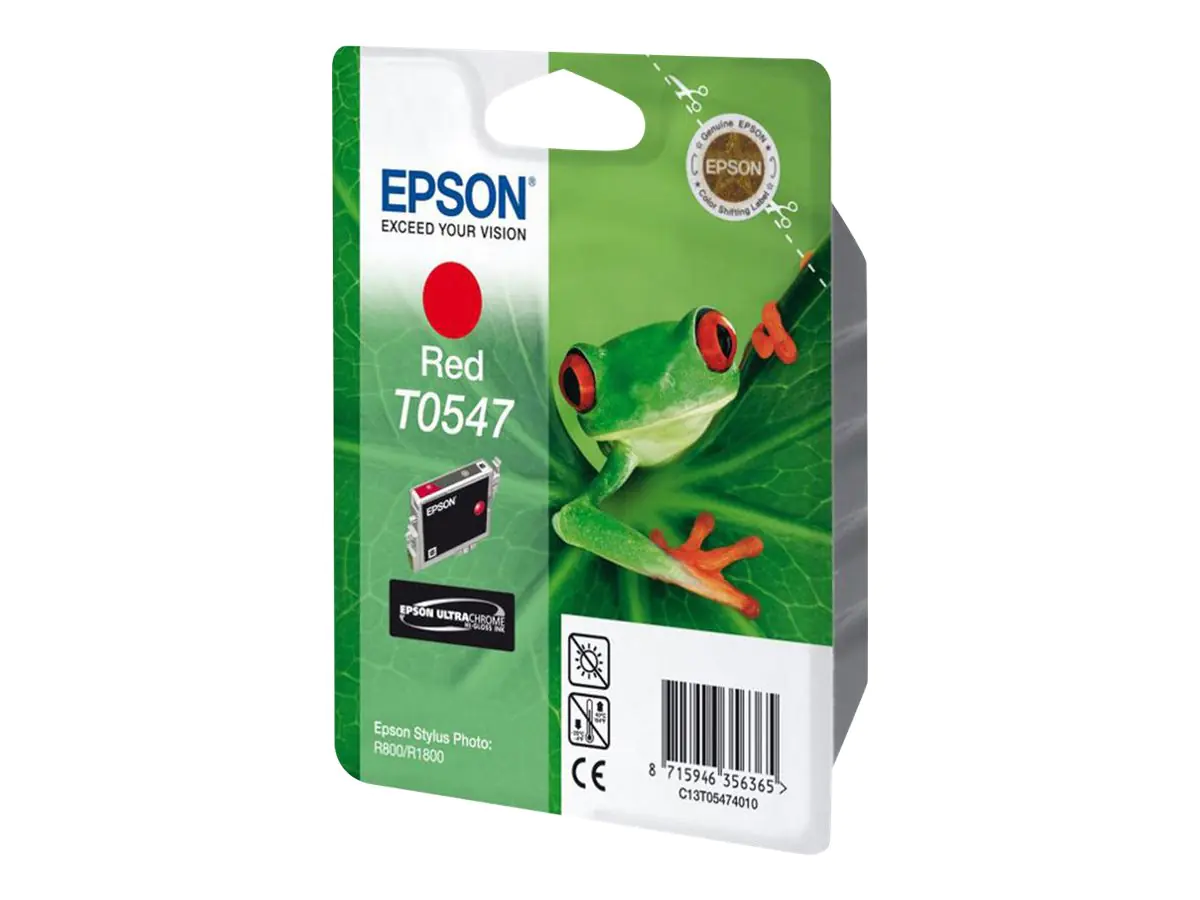 Epson T0547 - 13 ml - Rot - Original - Tintenpatrone - für Stylus Photo R1800, R800