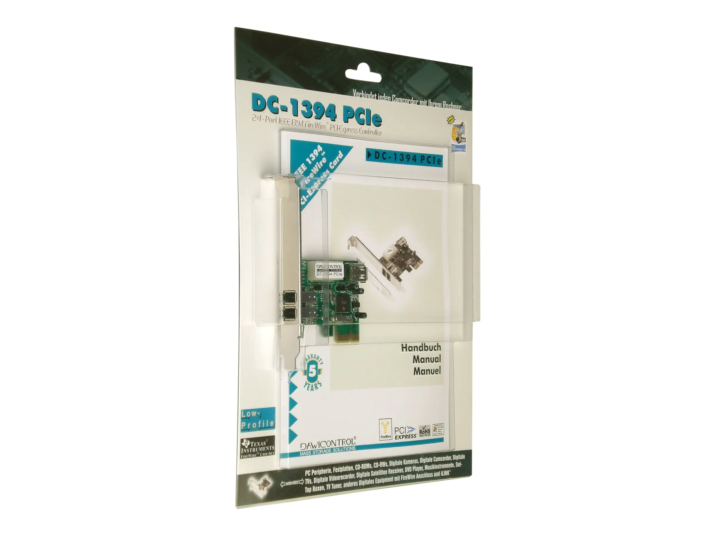 Dawicontrol DC-1394 PCIe - Videoaufnahmeadapter DC-1394 PCIE BLISTER