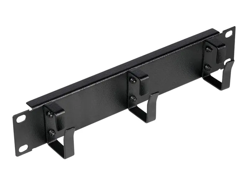 Equip EZMR-10-B - Kabelmanagement-Panel mit Ringen für Rack - Schwarz - 1U - 25.4 cm (10")