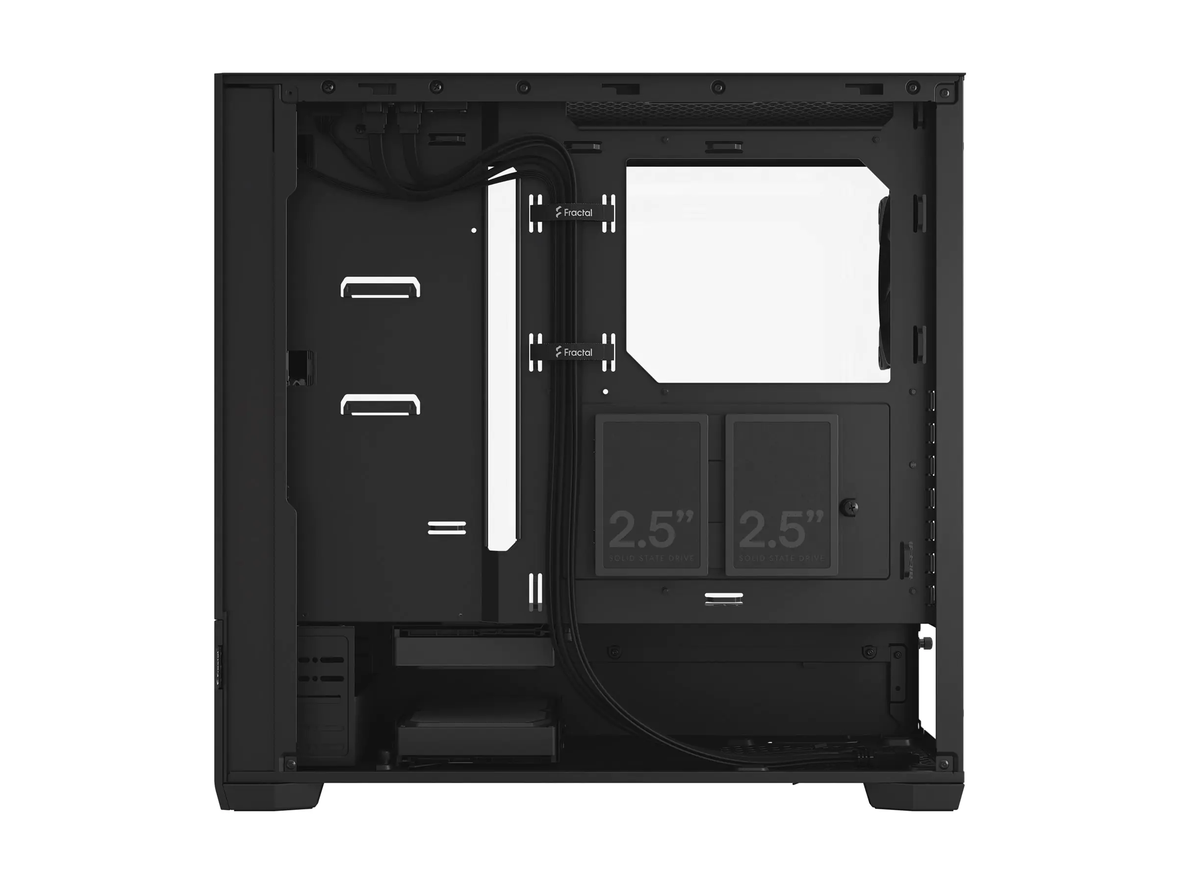 Fractal Design Pop Air RGB - Tower - ATX - Seitenteil mit Fenster (gehärtetes Glas) - keine Spannungsversorgung (ATX) - Schwarz TG mit klarer Farbe - USB/Audio - für Fractal Design Model D, Type D