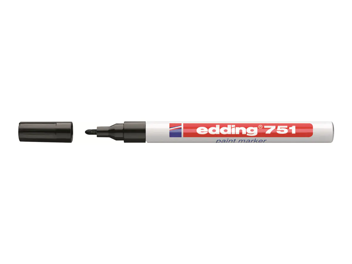 EDDING 751 paint - Marker - permanent - Schwarz 4-751001