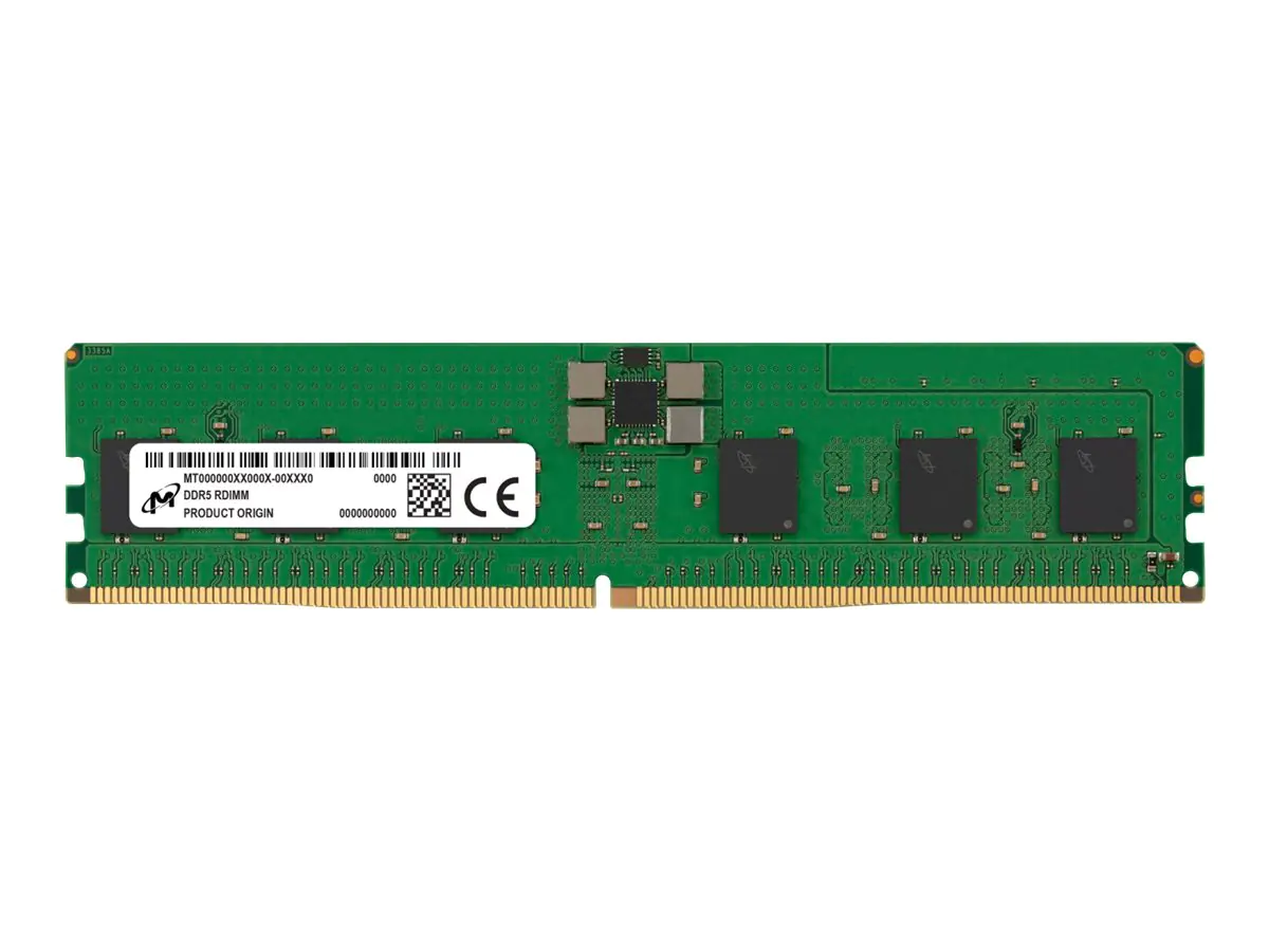 Micron - DDR5 - Modul - 16 GB - DIMM 288-PIN - 4800 MHz / PC5-38400 - CL40 - 1.1 V - registriert - ECC