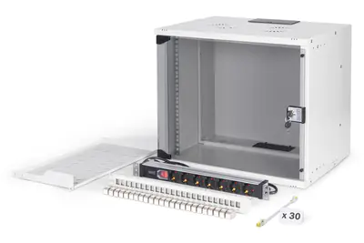 DIGITUS Netzwerk-Set SOHO Pro, 483 mm (19") - 9HE, 540 x 400 mm (B x T) DN-49204-SET