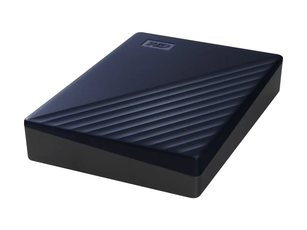 WD My Passport for Mac WDBK6C0060BBL - Festplatte - verschlüsselt - 6 TB - extern (tragbar) - USB 3.2 Gen 1 - 256-Bit-AES - Blau