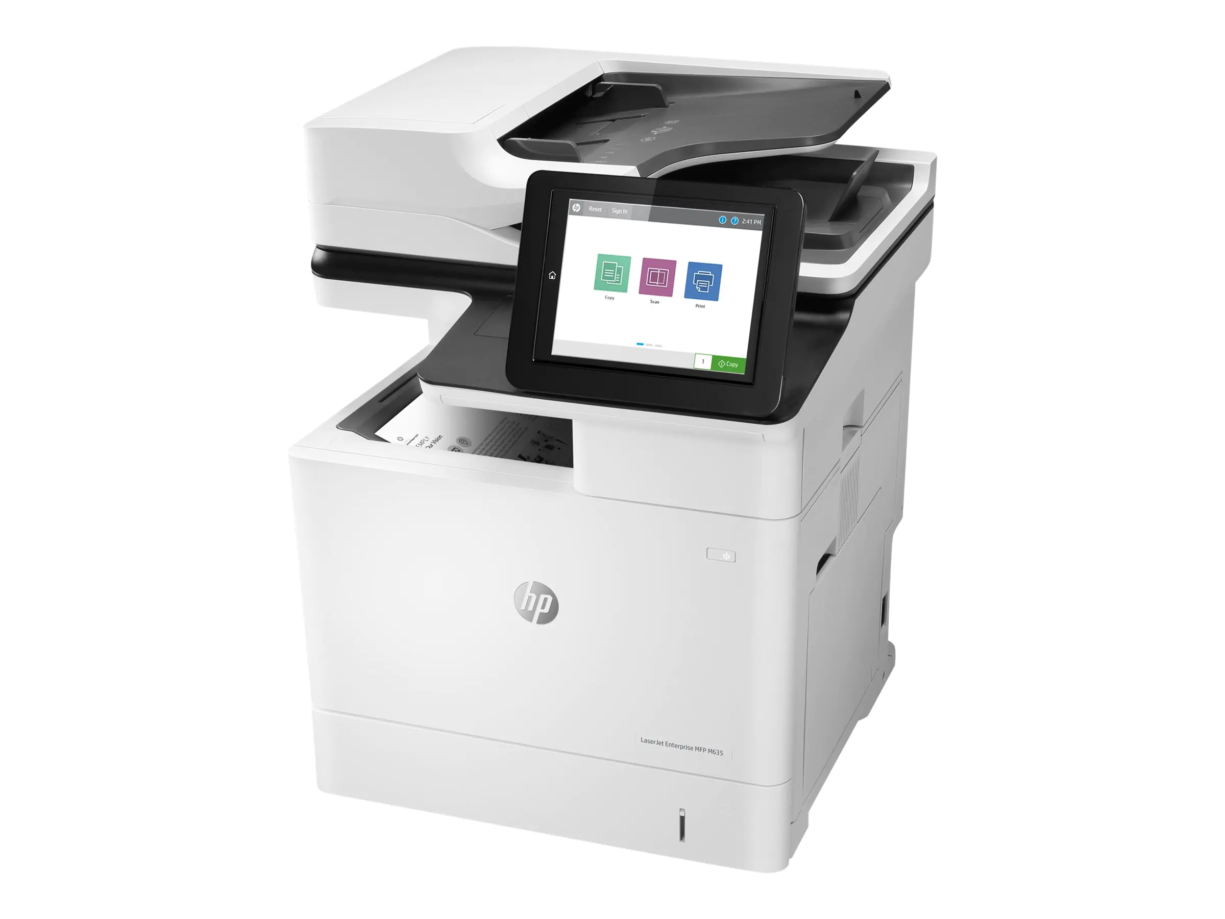 HP LaserJet Enterprise MFP M635h - Multifunktionsdrucker - s/w - Laser - 216 x 864 mm (Original) - A4/Legal (Medien) - bis zu 61 Seiten/Min. (Kopieren) - bis zu 61 Seiten/Min. (Drucken) - 650 Blatt - USB 2.0, Gigabit LAN, USB 2.0-Host