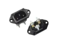 Bachmann - Netzanschluss - IEC 60320 C14 - Schwarz