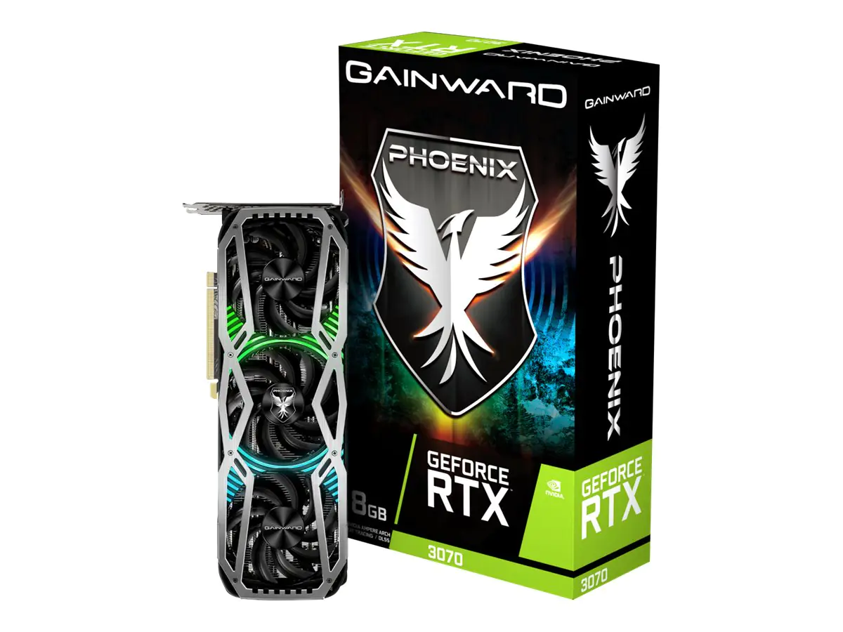 Gainward GeForce RTX 3070 Phoenix - Grafikkarten - GF RTX 3070 - 8 GB GDDR6 - PCIe 4.0 x16 - HDMI, 3 x DisplayPort