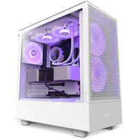 NZXT Case H5 Flow RGB White Midi ATX - Gehäuse