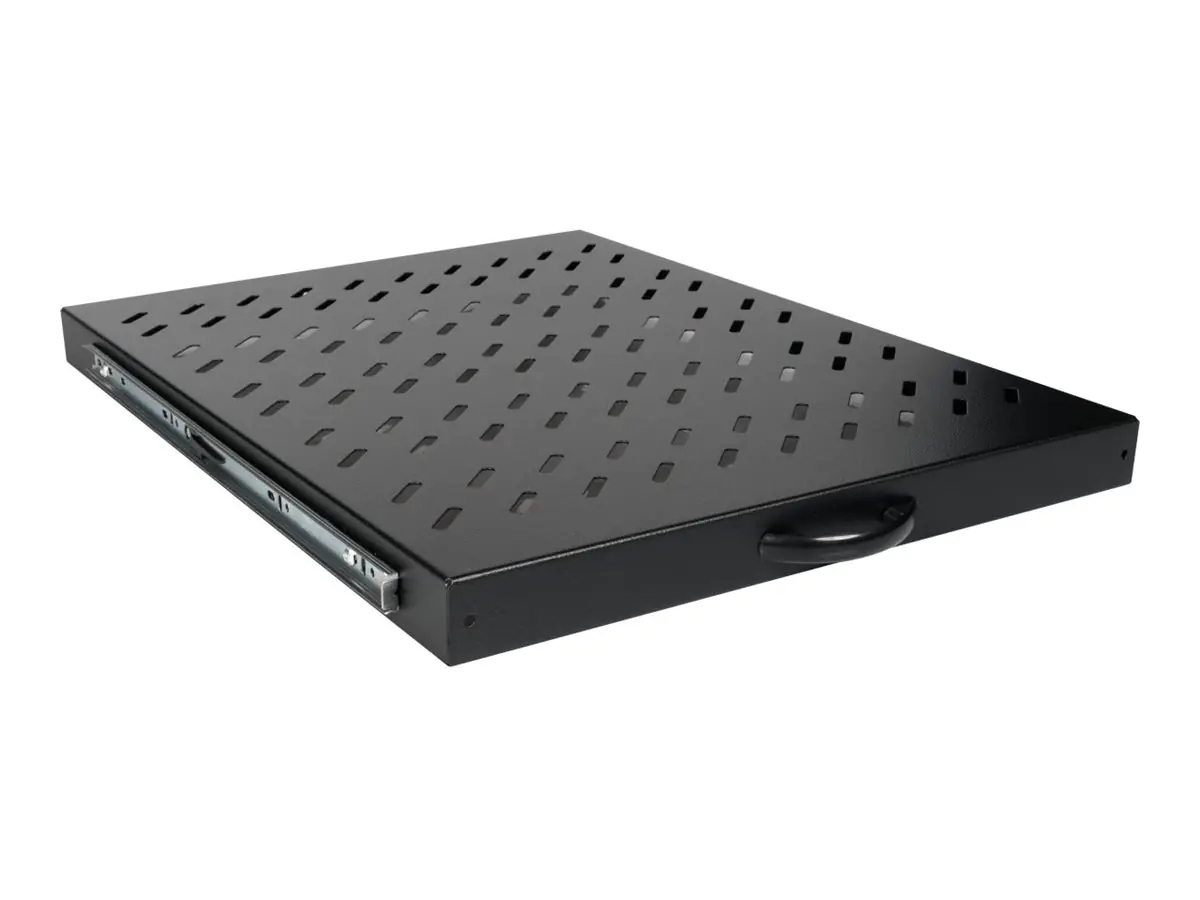 Equip EZVS-19-1-80-B - Rack-Schieberegal - 800 mm - Schrankmontage - Schwarz - 1U - 48.3 cm (19")