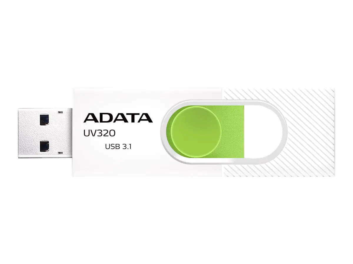 ADATA UV320 - USB-Flash-Laufwerk - 128 GB - USB 3.1 - Weiß/Grün