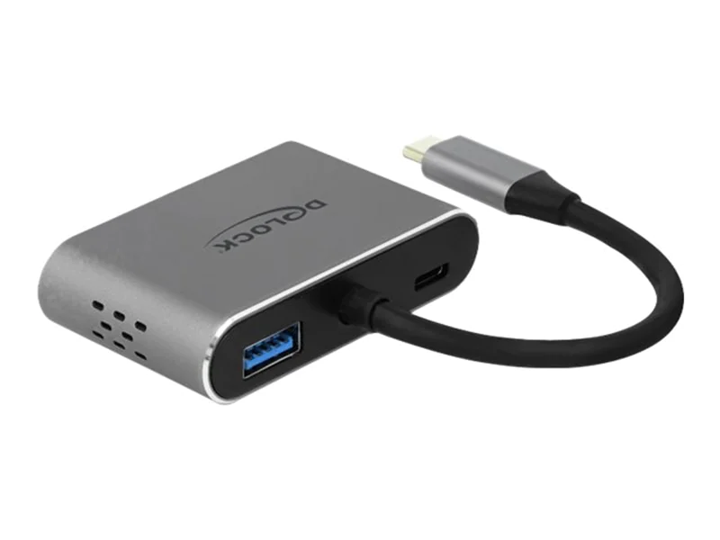 DeLOCK - Externer Videoadapter - USB-C - HDMI, VGA - Grau - retail