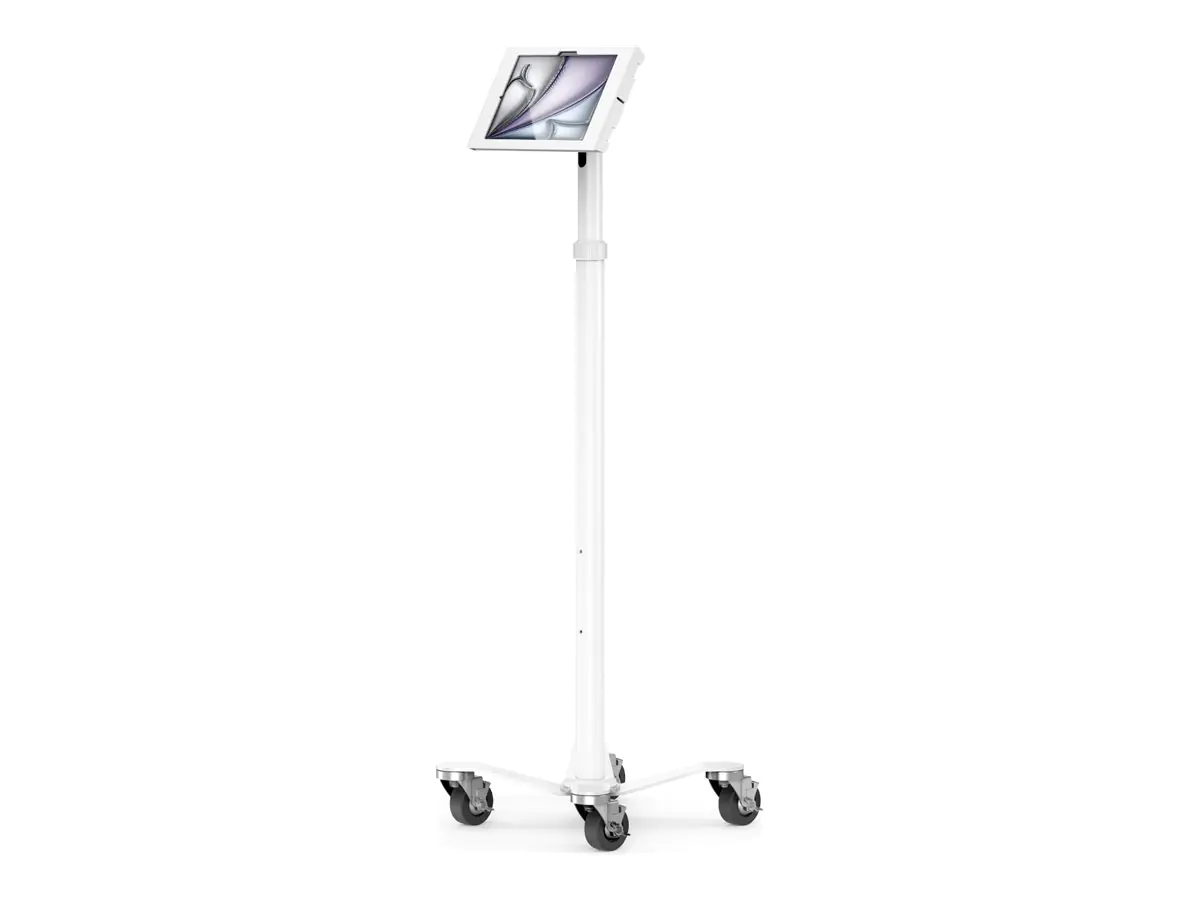 Compulocks iPad Air M2 & M3 11", Apex Enclosure Rolling Cart - Rise Freedom White - Befestigungskit (Gehäuse, Wagenständer) MCRSTDW11APXW