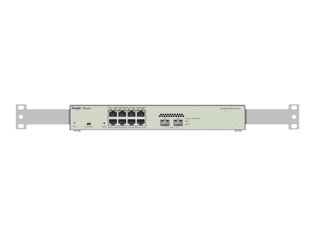Reyee Ruijie RG-NBS3100-8GT2SFP-P-V2 - Switch - 10-port gigabit - L2+ - managed - 8 x 10/100/1000
