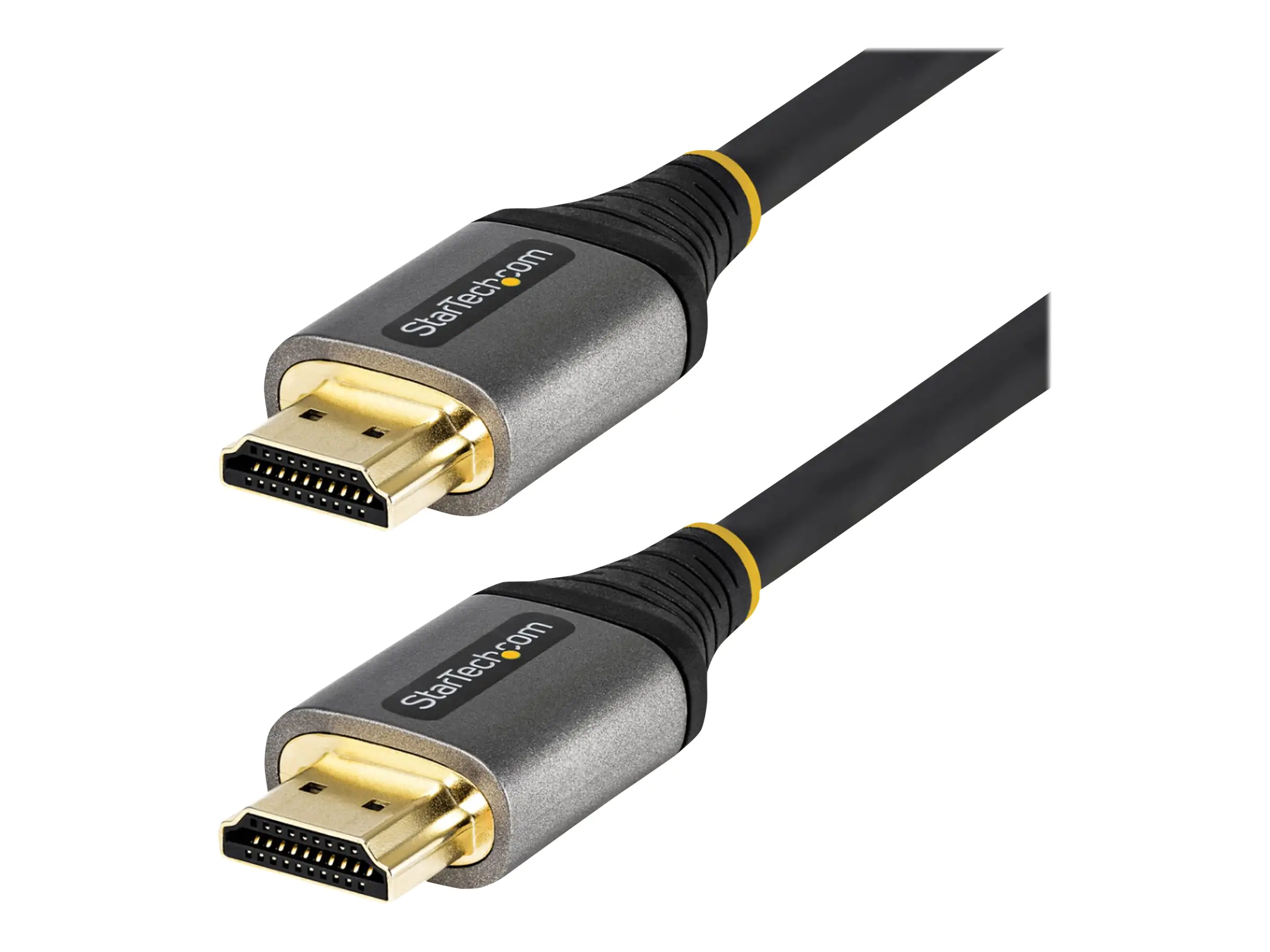 StarTech 2m Premium zertifiziertes HDMI 2.0 Kabel - High Speed Ultra HD 4K 60Hz HDMI Kabel mit Ethernet - HDR10, ARC - UHD HDMI Videokabel - Für UHD Monitore, TVs, Displays - M/M (HDMMV2M) - Premium Highspeed - HDMI-Kabel mit Ethernet - HDMI männlich zu H