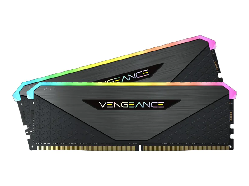 CORSAIR Vengeance RGB RT - DDR4 - Kit - 16 GB: 2 x 8 GB - DIMM 288-PIN - 3600 MHz / PC4-28800 - CL18 - 1.35 V - ungepuffert - non-ECC - Schwarz