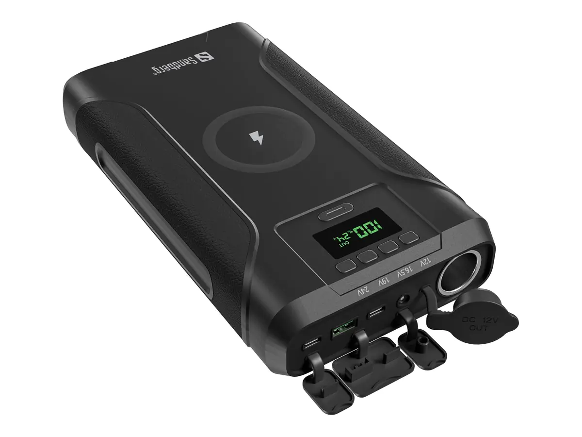SANDBERG Survivor 7in1 - Powerbank - 76800 mAh - 276.48 Wh - 5 A - 5 Ausgabeanschlussstellen (DC552