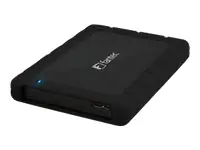 Fantec AluPro U3 - Speichergehäuse - 2.5" (6.4 cm) - SATA 3Gb/s - eSATA 3Gb/s, USB 3.0 - Schwarz