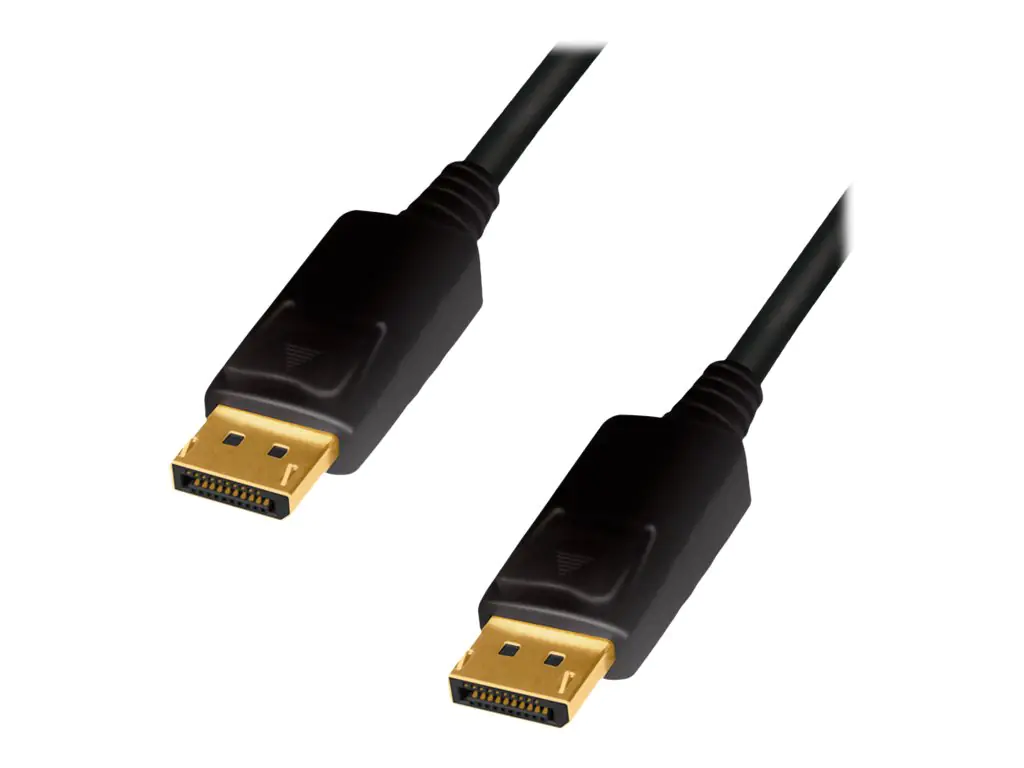 LogiLink - DisplayPort-Kabel - DisplayPort (M) eingerastet zu DisplayPort (M) eingerastet - DisplayPort 1.2 - 2 m - 1080p-Unterstützung, Dolby DTS-HD Master Audio-Unterstützung, Dolby TrueHD-Unterstützung, unterstützt 4K 60 Hz (3840 x 2160) - Schwarz