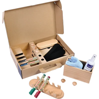 LEGAMASTER WOODEN Whiteboard Starterset 17-teilig, Zubehörset, FSC mix 70%, 214 mm, 333 mm, 74 mm, 890 g 7-125600