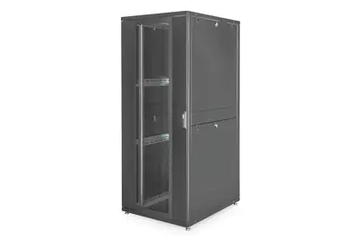 Digitus Professional Unique DN-19 SRV-42U-8-B - Schrank Netzwerkschrank - Schwarz, RAL 9005 - 42HE - 48.3 cm (19")