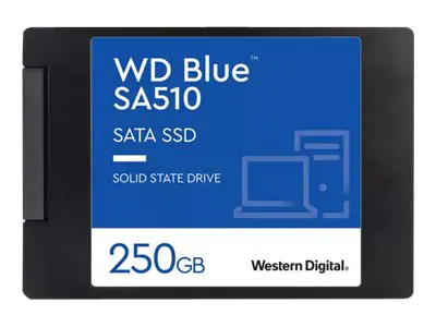 WD Blue SA510 WDS250G3B0A - SSD - 250 GB - intern - 2.5" (6.4 cm) - SATA 6Gb/s - Blau