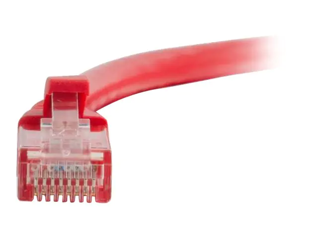 C2G Cat6 Booted Unshielded (UTP) Network Patch Cable - Patch-Kabel - RJ-45 (M) zu RJ-45 (M) - 50 cm - UTP - CAT 6 - geformt, ohne Haken, verseilt - Rot