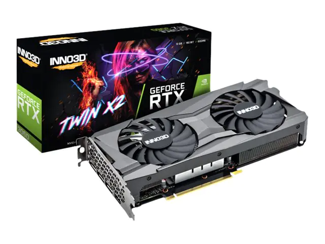 Inno3D GeForce RTX 3060 TWIN X2 - Grafikkarten - GF RTX 3060 - 12 GB GDDR6 - PCIe 4.0 x16 - 3 x DisplayPort, HDMI