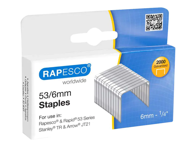 Rapesco Heftklammern - No. 53 - 6 mm - Packung 751
