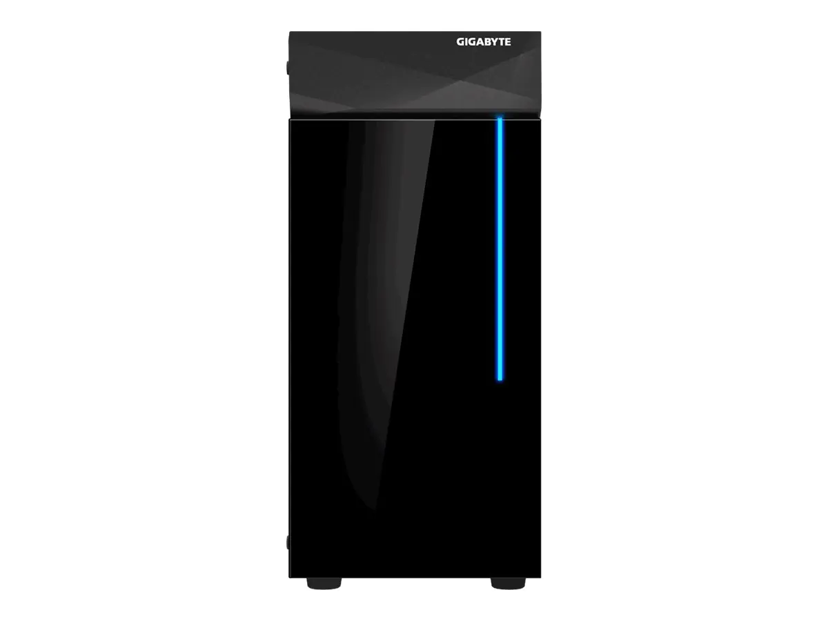 Gigabyte C200 GLASS - Tower - ATX - Seitenteil mit Fenster (gehärtetes Glas) - keine Spannungsversorgung (ATX) - Schwarz - USB/Audio