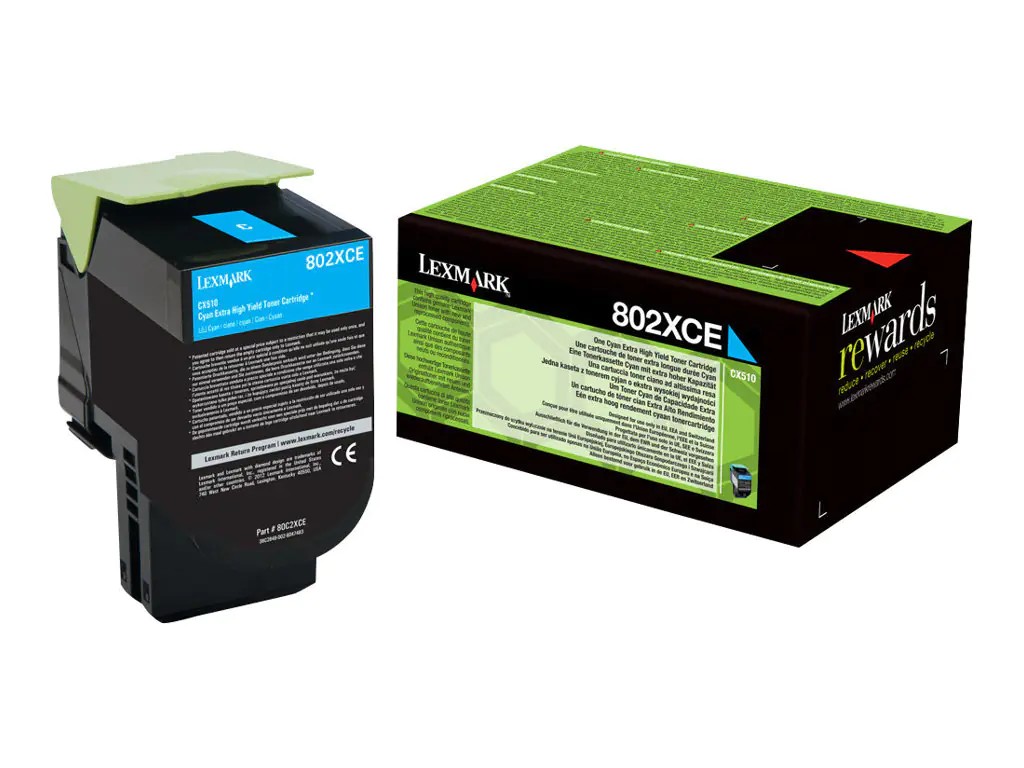 Lexmark Cyan - original - Tonerpatrone - für 80C2XCE