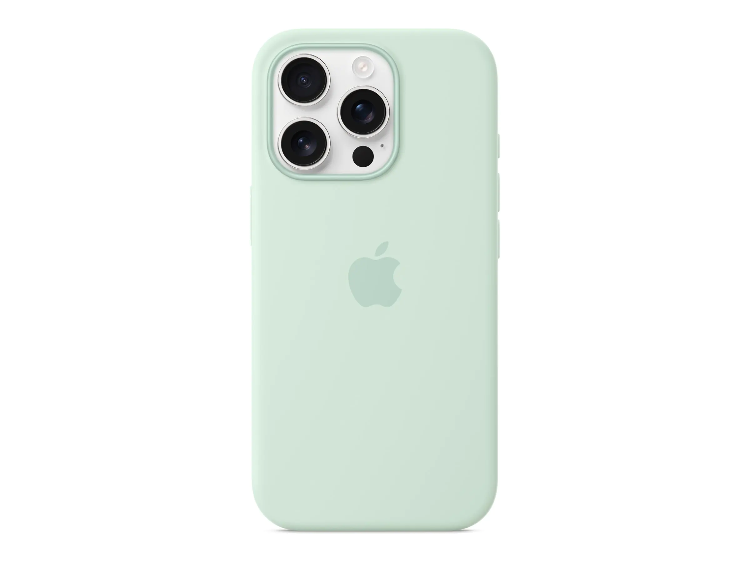 Apple - Hintere Abdeckung für Mobiltelefon - kompatibel mit MagSafe - Silikon - aquamarin - für iPhone 16 Pro
