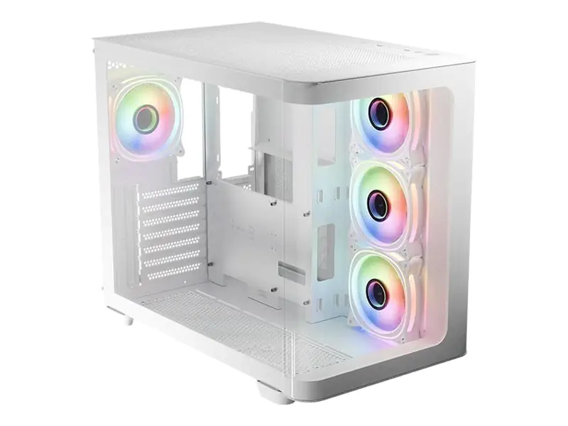 LC-Power Gaming 8001W Pro-Storm Light - Mid tower Gaming - ATX - Seitenteil mit Fenster (gehärtetes