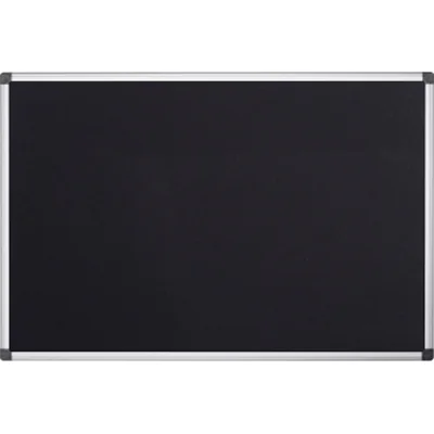 Bi-office Pinnwand Maya FA3809170 Aluminiumrahmen Filz 120x120cm sw