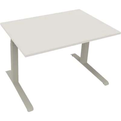 Sitz-/Stehtisch Kufe Doppels. Quad. B1200xT800xH645-1275 an/Beton