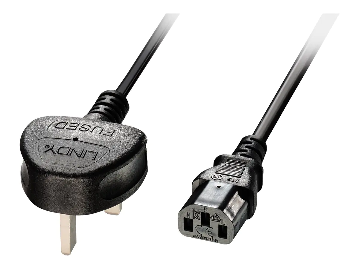 Lindy Stromkabel - power IEC 60320 C13 zu BS 1363 (M)