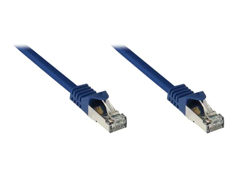 Good Connections - Patch-Kabel - RJ-45 (M) zu RJ-45 (M) - 1 m - SFTP, PiMF - CAT 7 - halogenfrei, ohne Haken - Blau