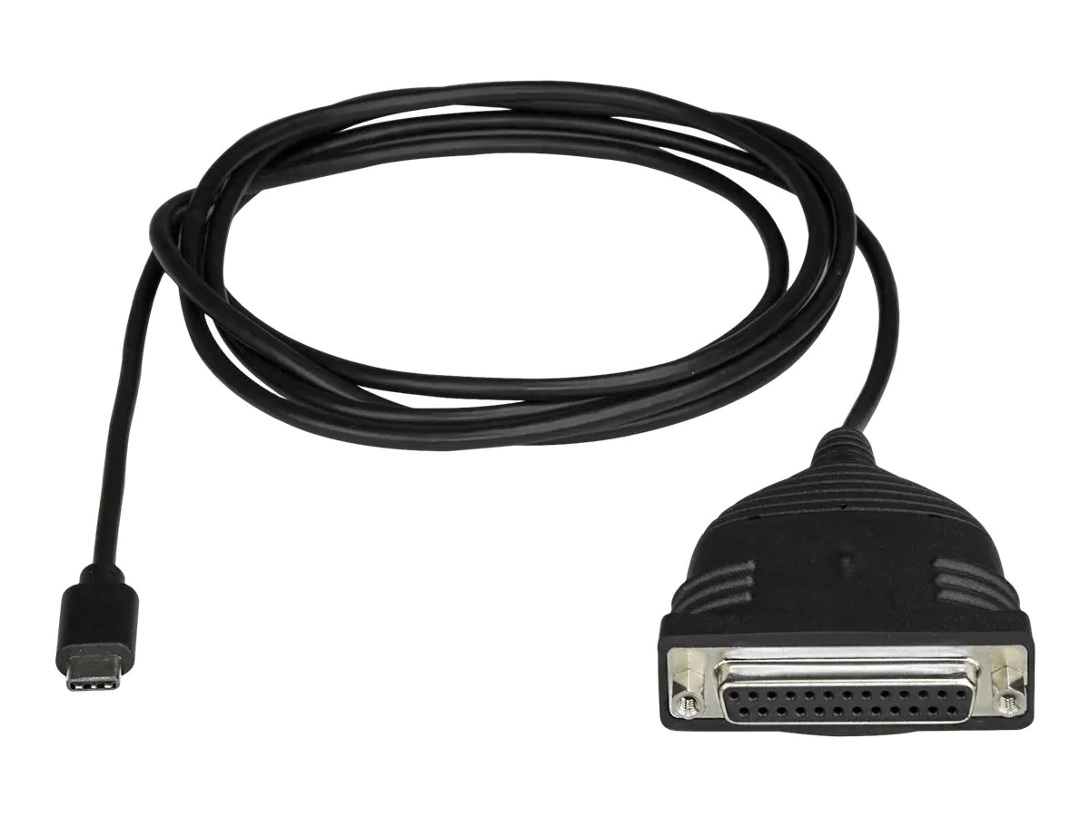 StarTech USB-C auf Parallel Druckerkabel - USB zu DB25 - Druckerkabel Adapter - USB C Druckerkabel - Bus Powered - USB-/Parallelkabel - USB-C (M) bis DB-25 (W) - 183 cm