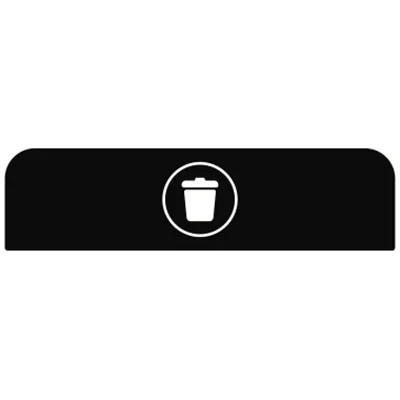 Rubbermaid Hinweisschild 61 x 20,36 cm (B x H) Restmüll Kunststoff