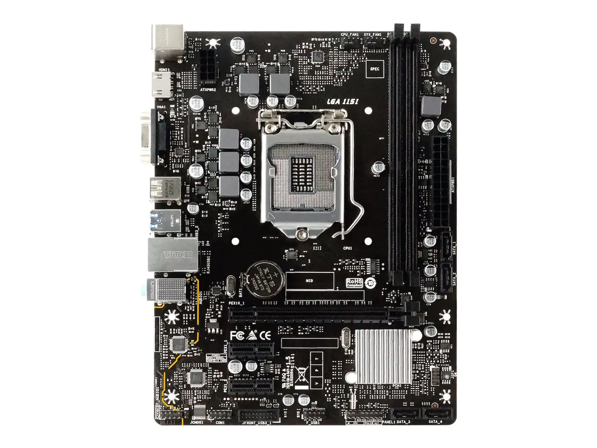 Biostar 7.X - Motherboard - micro ATX - LGA1151 Socket - H310 - USB 3.1 Gen 1 - H310MHP