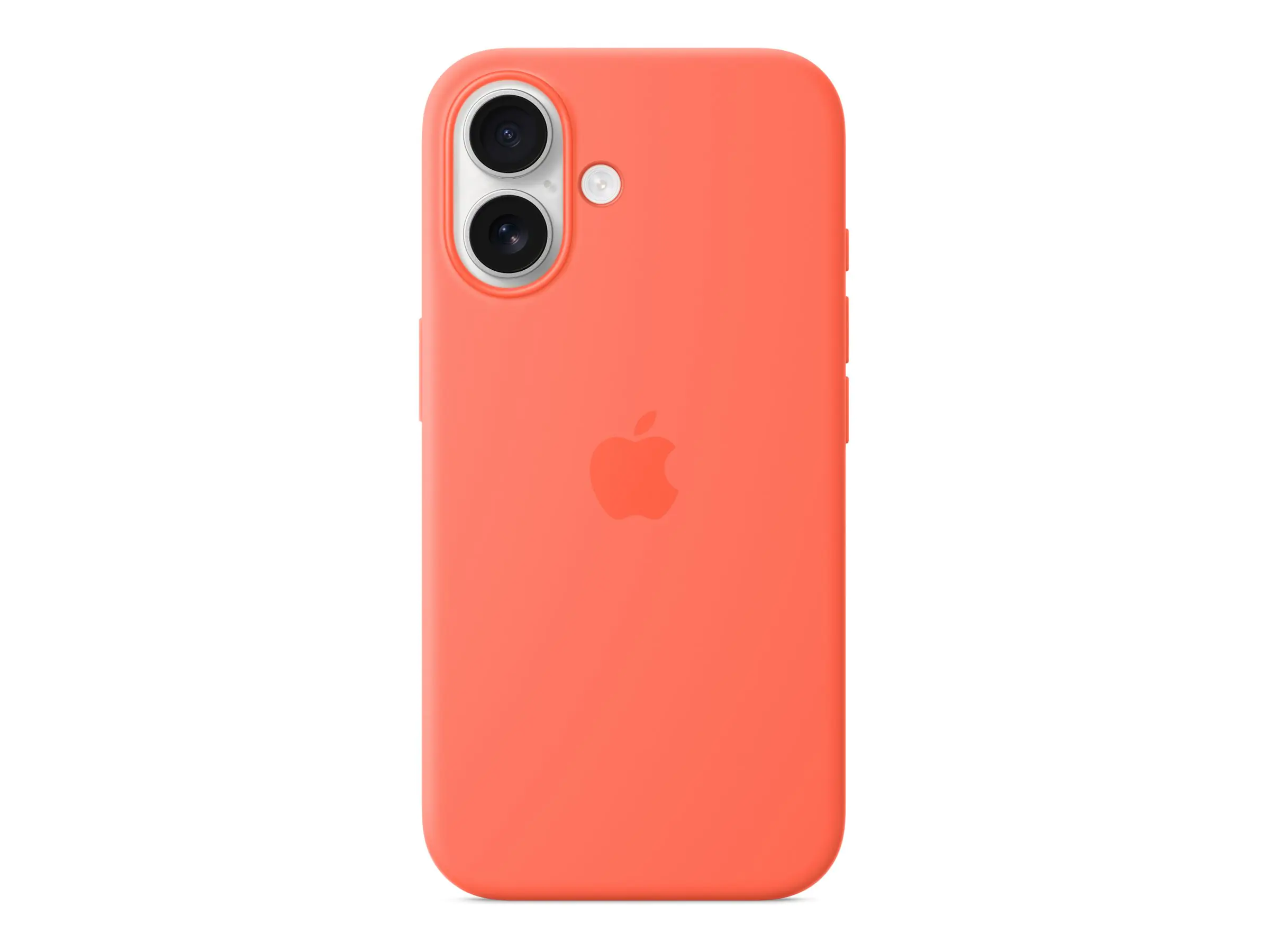 Apple - Hintere Abdeckung für Mobiltelefon - kompatibel mit MagSafe - Silikon - Tangerine - für iPhone 16