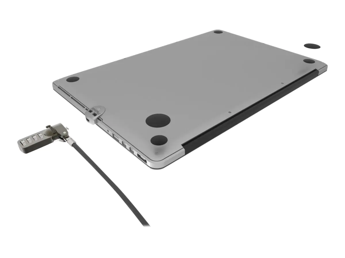 Compulocks MacBook Pro Retina Cable Lock Adapter With Combination Cable Lock - Sicherheitskit - Silber - für Apple MacBook Pro with Retina display 13.3" (Late 2012, Early 2013, Late 2013, Mid 2014, Early 2015)