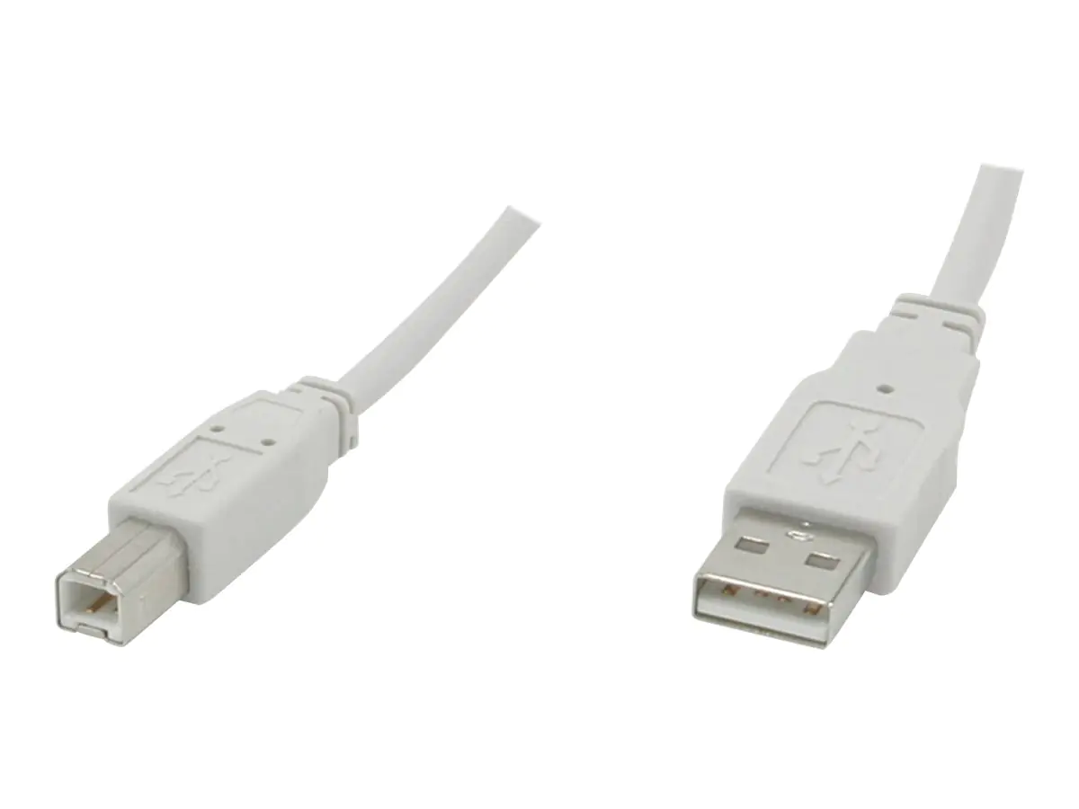 C2G 16.4ft USB to USB B Cable - USB A to USB B - USB 2.0 - White - M/M - USB-Kabel - USB (M)